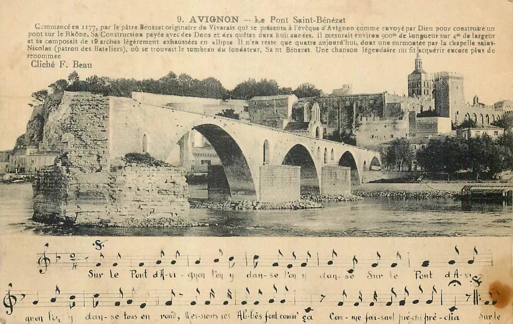 Avignon — O Ponte Saint-Bénézet — cliché F. Beau - Frente