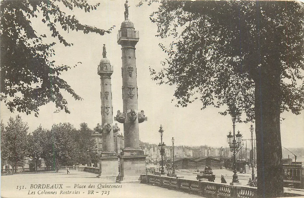 Bordeaux — Place des Quinconces — Les Colonnes Kostrales — BR 723 - Vorderseite