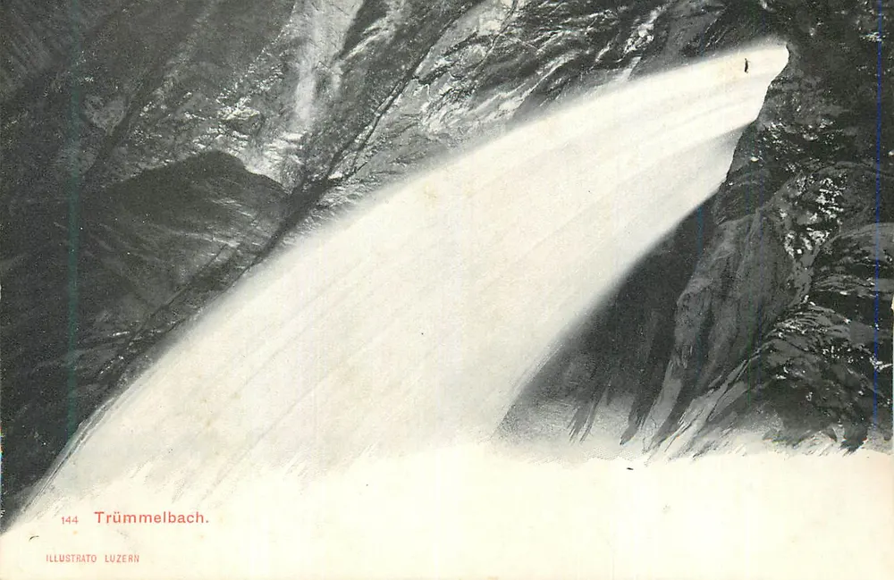 Trümmelbach — cascata nas Alpes suíças — Illustrato Luzern, n° 144 - Frente
