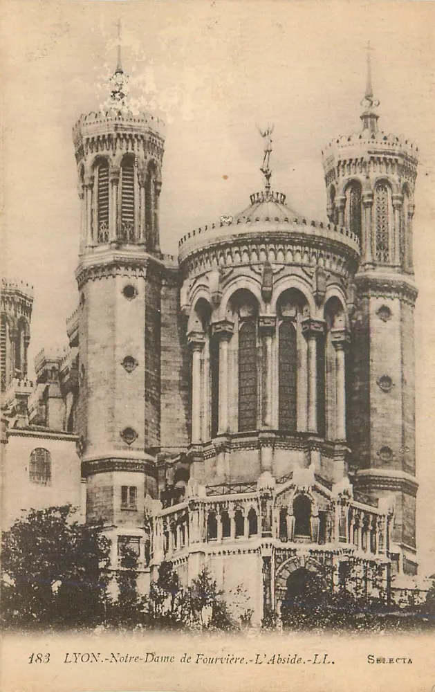 LYON - Nossa Senhora de Fourvière - A Abside - LL - Selecta - Frente