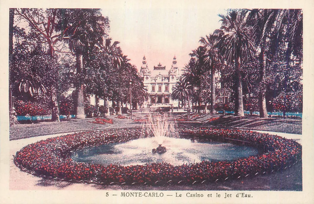Monte-Carlo — Das Casino und der Wasserstrahl — Unbekannter Verlag, n°5 - Vorderseite