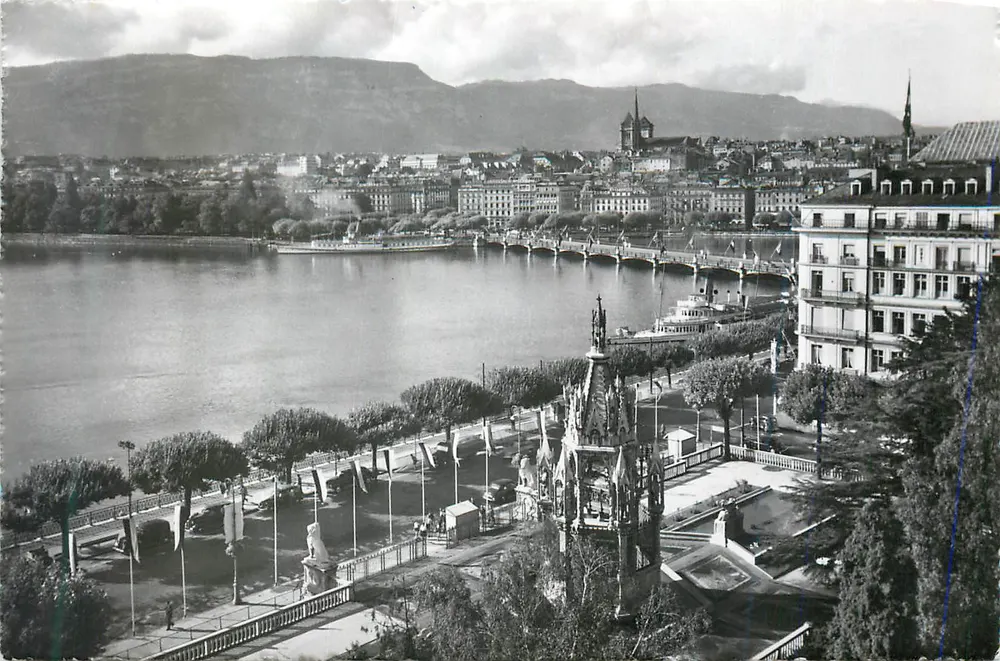 Ansicht von Grenoble — Der See und die Stadt — Verlag nicht sichtbar - Vorderseite