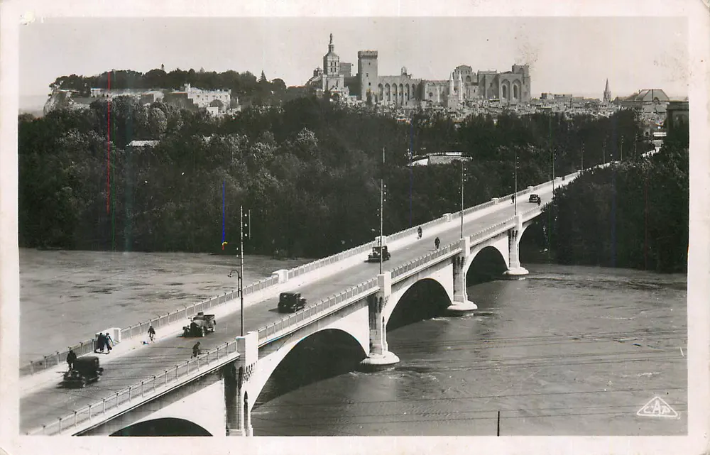 Brücke der Alma — Blick auf die Stadt — Verlag C.A.P. - Vorderseite