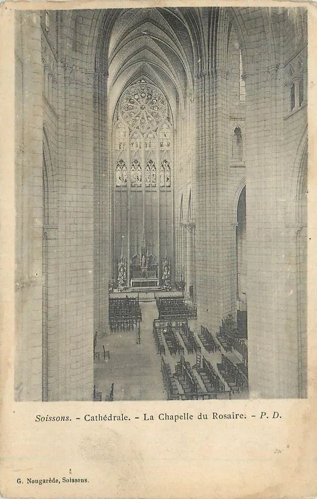 Soissons - Kathedrale - Kapelle des Rosenkranzes — G. Nougardé, Soissons - Vorderseite