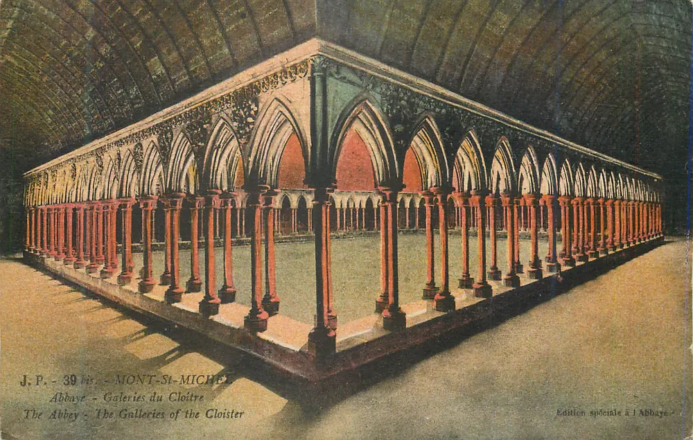 Mont-Saint-Michel — Galerias do Claustro — Edição especial na Abadia - Frente