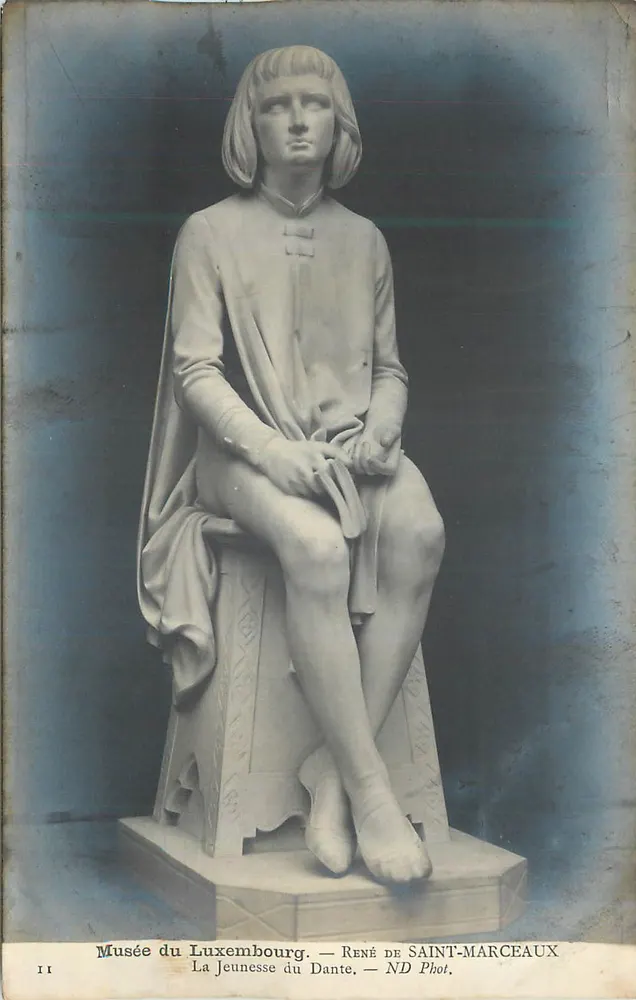 Die Jugend des Dante — Museum Luxembourg — René de Saint-Marceaux - Vorderseite