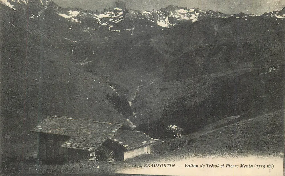 Tal von Trécol und Pierre Menia — Beaufortin — 2715 m. - Vorderseite