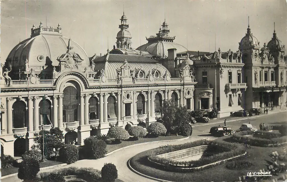 O Casino de Monte-Carlo — vista panorâmica — La Cigogne - Frente
