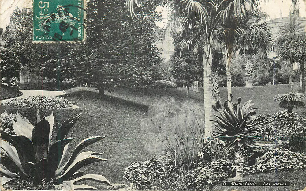 Monte Carlo. Os jardins — II. — Editor não visível - Frente