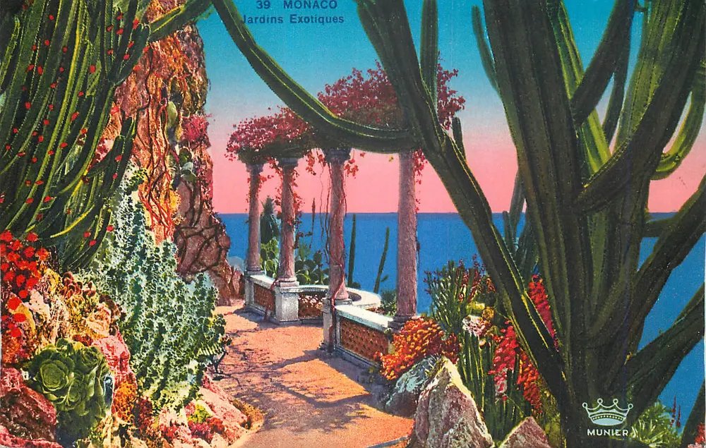 Jardins Exóticos — Mônaco — Munier n°39 - Frente