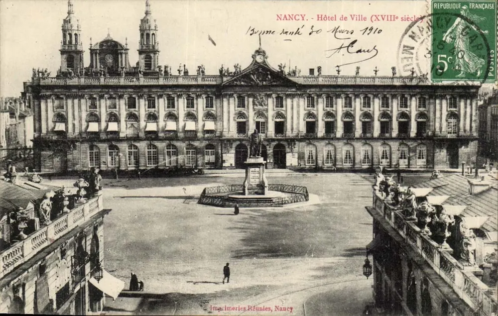 NANCY - Hotel de Ville (século XVIII) — Imprentas Reunidas, Nancy - Frente