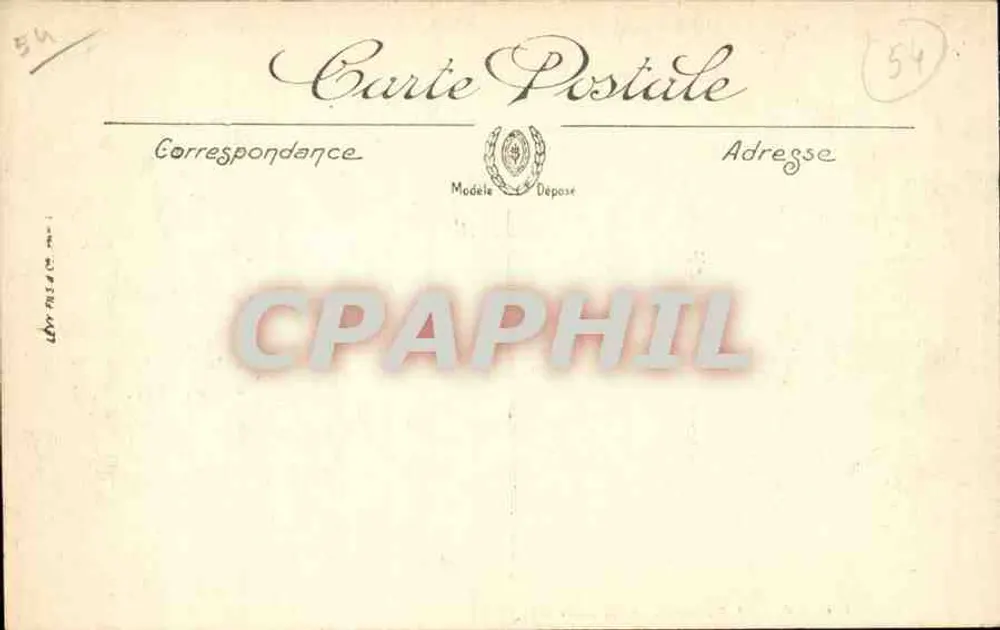 NANCY — L'Hémicycle de la Carrière — LL. — N° 24 - Verso