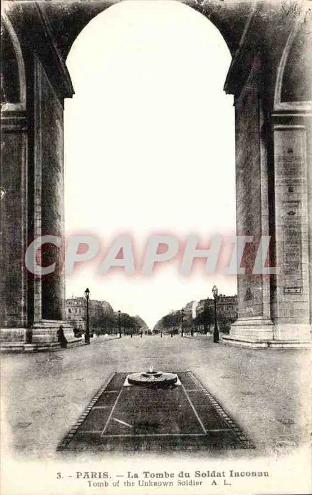 Paris — A Tumba do Soldado Desconhecido — A. L. - Frente
