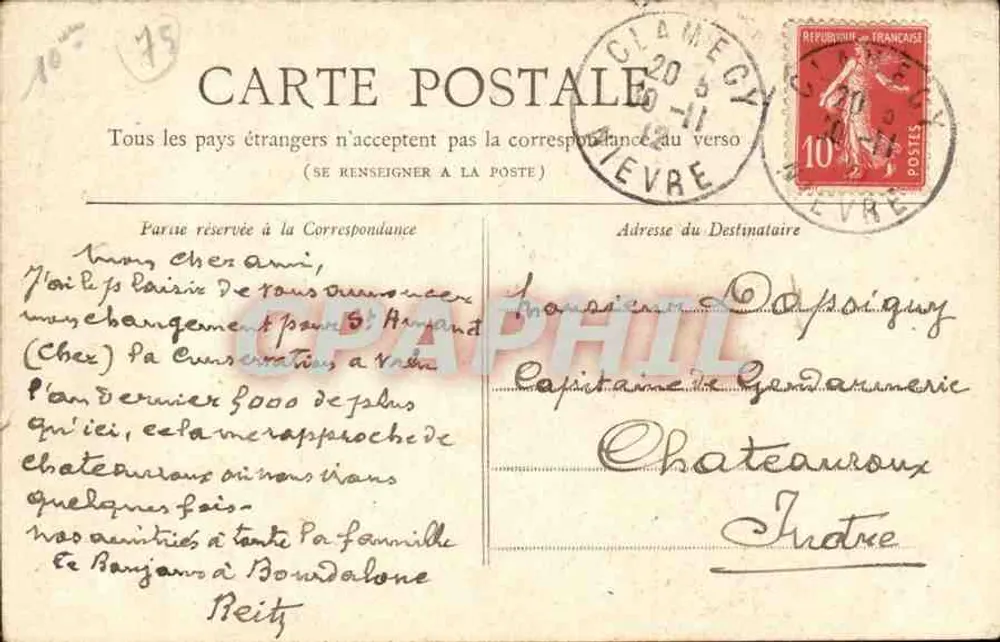 Paris — A Porta Saint-Denis — Coleção Petit Journal - Verso