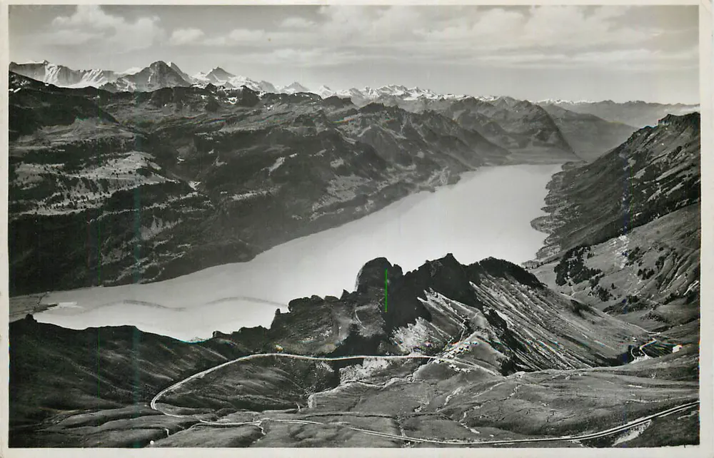 Lago de Thoune — vista panorámica — editor no visible - Anverso