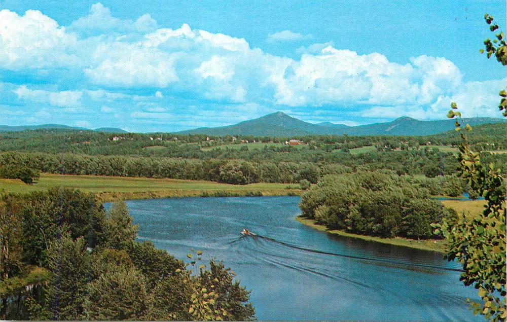 See der Haute-Saône — Landschaft mit Wasserskifahrer — Verlag nicht sichtbar - Vorderseite