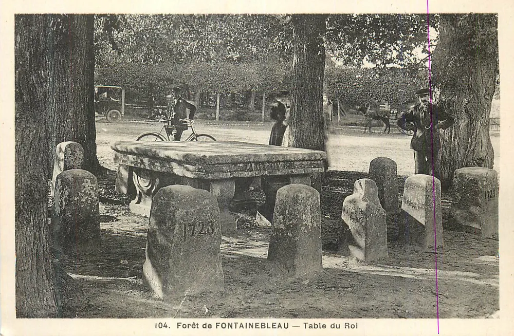 Foresta di FONTAINEBLEAU — Table du Roi - Recto