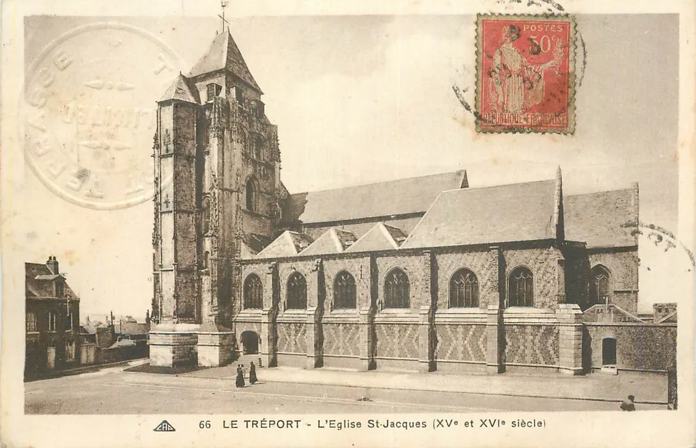 Le Tréport - Kirche Saint-Jacques (15. und 16. Jahrhundert) - Vorderseite