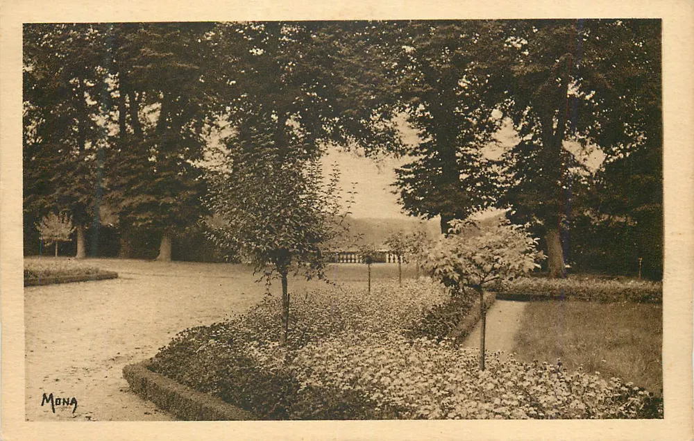 Schattiger Garten — Ansicht eines Parks — Verlag MONA - Vorderseite