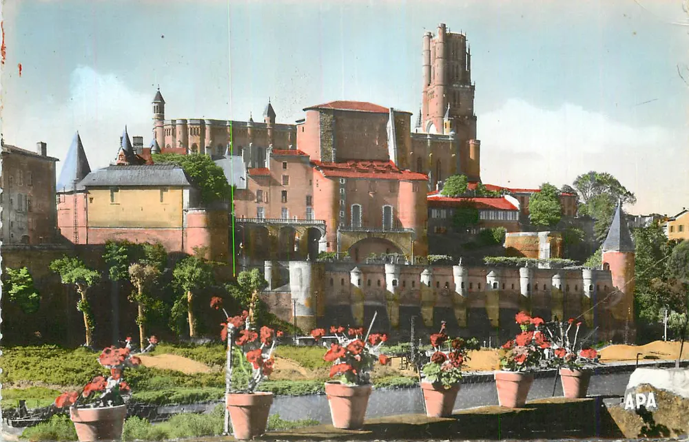 Ansicht der Kathedrale und des Schlosses Toulouse — Verlag APA - Vorderseite