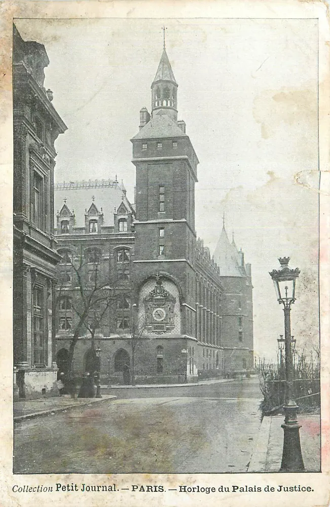Uhr des Palais de Justice — Paris — Collection Petit Journal - Vorderseite