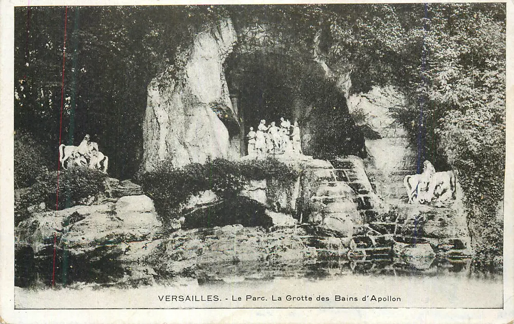 Versailles - Der Park. Die Grotte der Bäder Apollos - Vorderseite