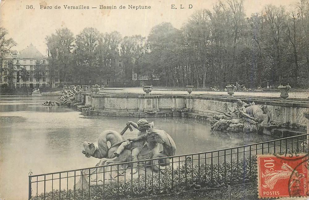 Schlosspark Versailles — Bassin des Neptun — E.L.D. - Vorderseite