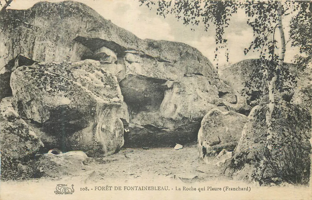 Forêt de Fontainebleau — Die weinende Felsen (Franchard) — Serie 108 - Vorderseite