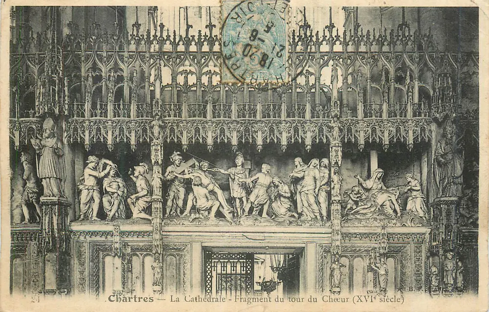 Chartres — Die Kathedrale — Fragment des Chorumschritts (16. Jahrhundert) - Vorderseite