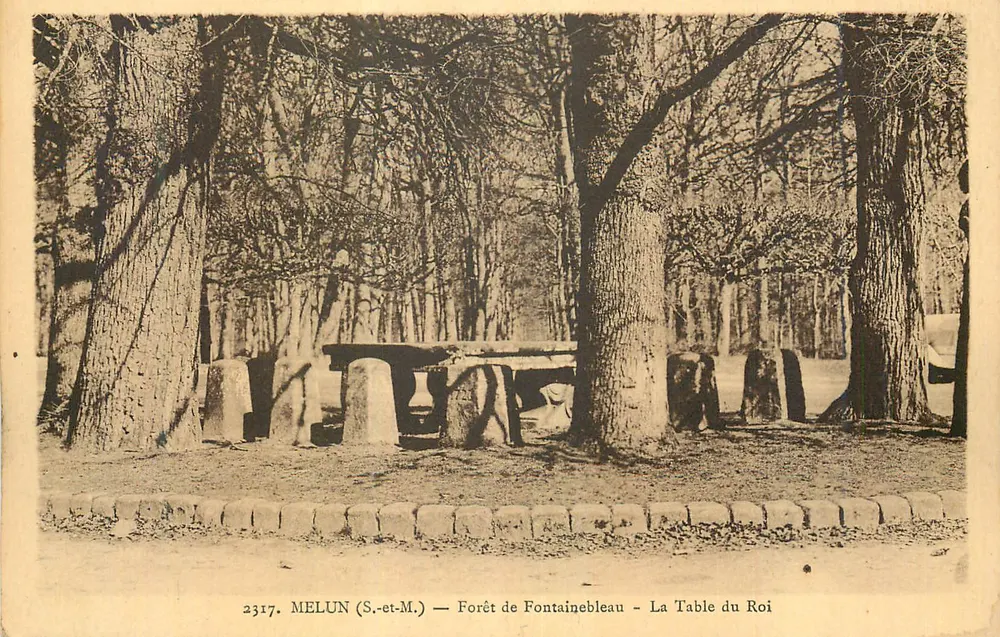 Wald von Fontainebleau — Die Königsplatte — MELUN (S.-et-M.) - Vorderseite