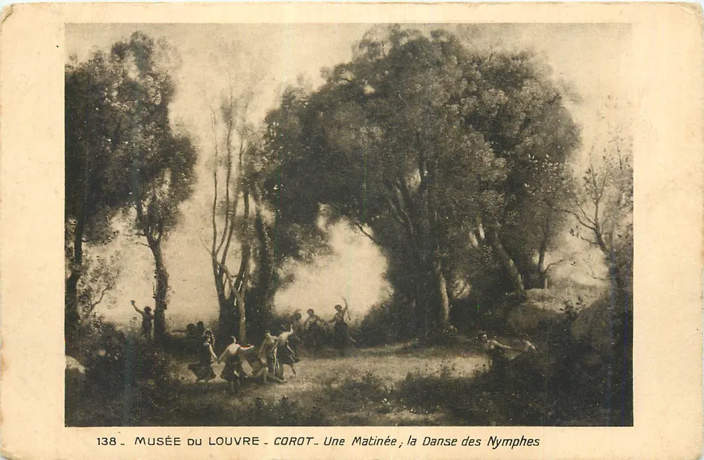 Louvre-Museum — Corot, Eine Morgenstunde, Die Tanz der Nymphen — Nr. 138 - Vorderseite