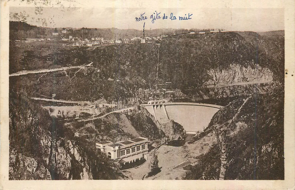 Der Nachtstaudamm — Panoramablick — Verlag unbekannt - Vorderseite