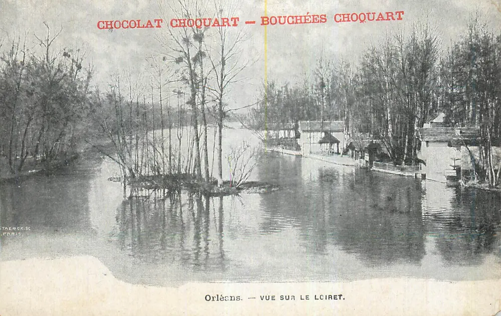 Orléans — Ansicht des Loiret — Chocolat Choquart — Bouchées Choquart - Vorderseite