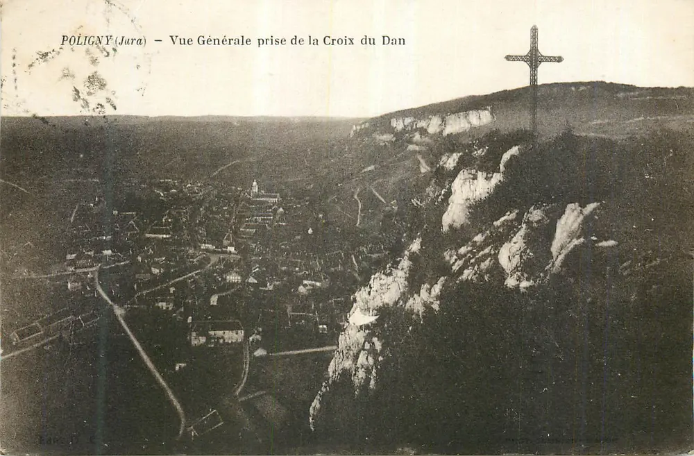 Poligny (Jura) — Allgemeiner Blick vom Croix du Dan - Vorderseite