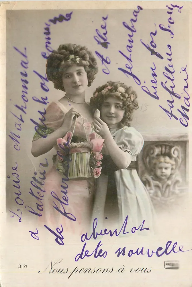 Zwei junge Frauen — Verlag P. Hérisson, Nr. 3121 - Vorderseite