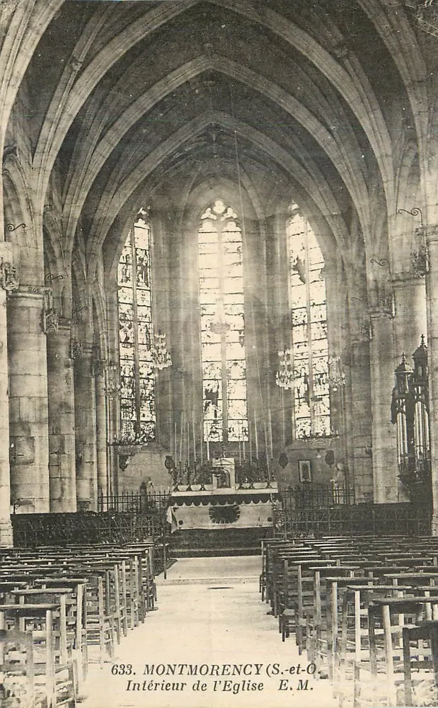 Innenansicht der Kirche — Montmorency (Seine-et-Oise) — E.M. n°633 - Vorderseite