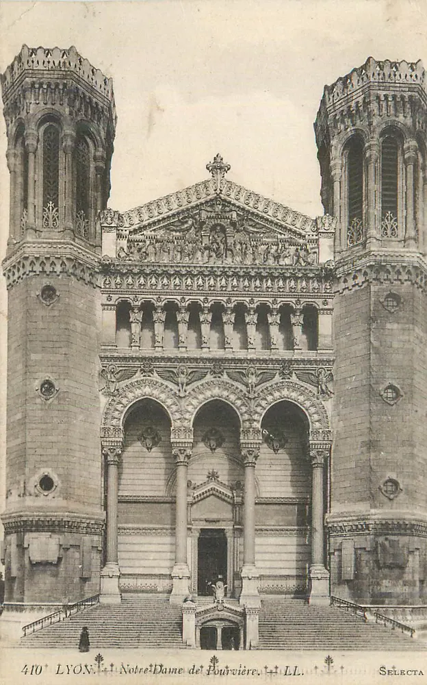 Nossa Senhora de Fourvière — Lyon — Selecta 410 - Frente