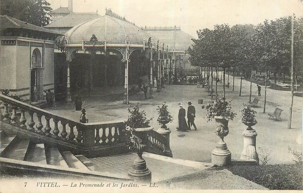 VITTEL — Die Promenade und die Gärten — LL. - Vorderseite