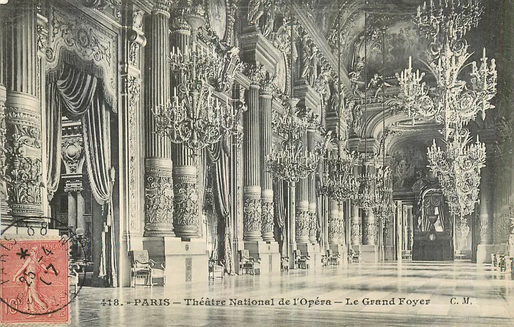 Paris — Nationaltheater der Oper — Der Große Foyer — C.M. Nr. 418 - Vorderseite
