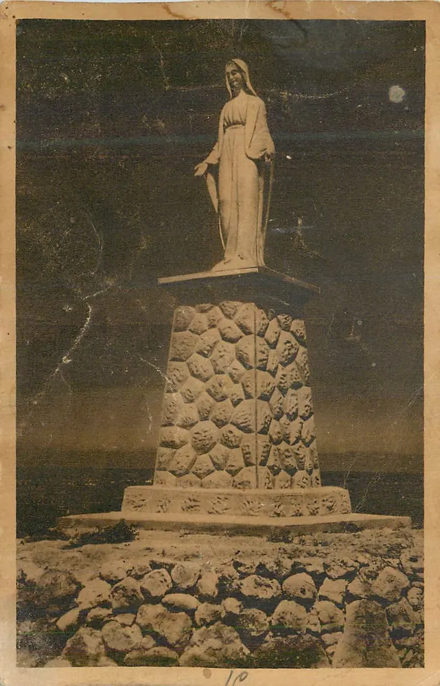 Statua Najświętszej Maryi Panny — monument na kamiennej podstawie — wydawca nieznany, n° 10 - Awers