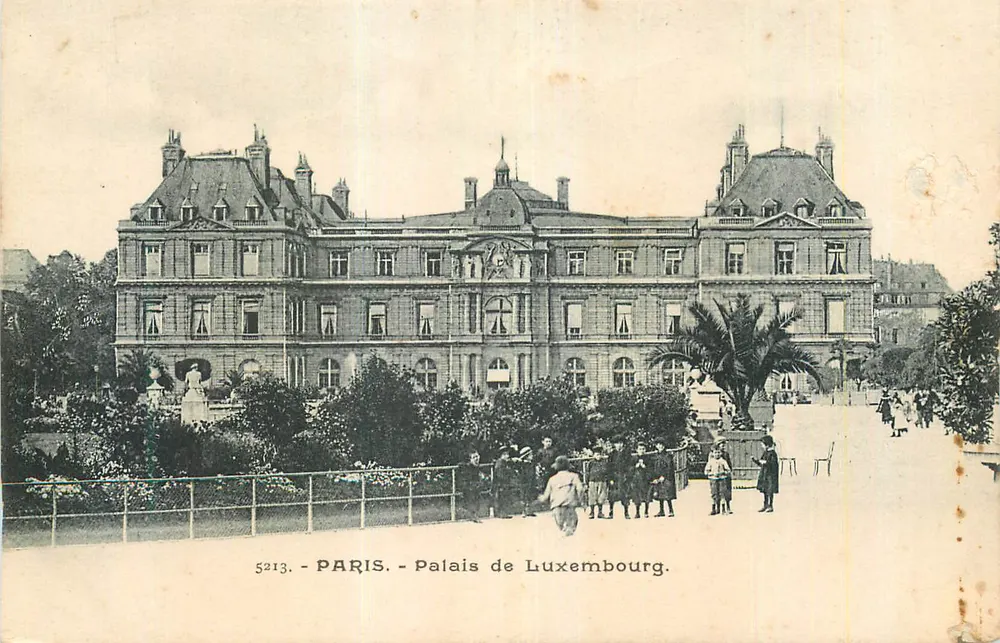 Paris - Palácio do Luxemburgo — editor desconhecido, número de série 5213 - Frente