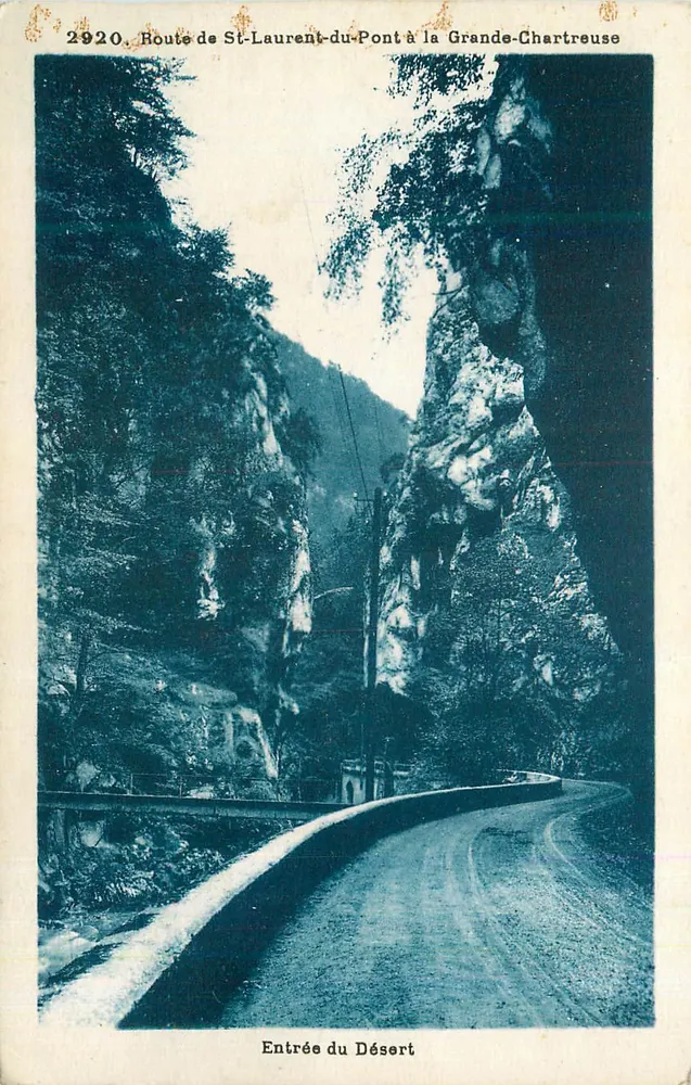 Eingang in den Wüste — Route von St-Laurent-du-Pont nach Grande-Chartreuse — 1920 - Vorderseite