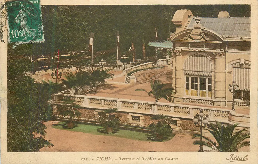 Vichy - Terrasse und Theater des Casinos — Ideal, n° 321 - Vorderseite