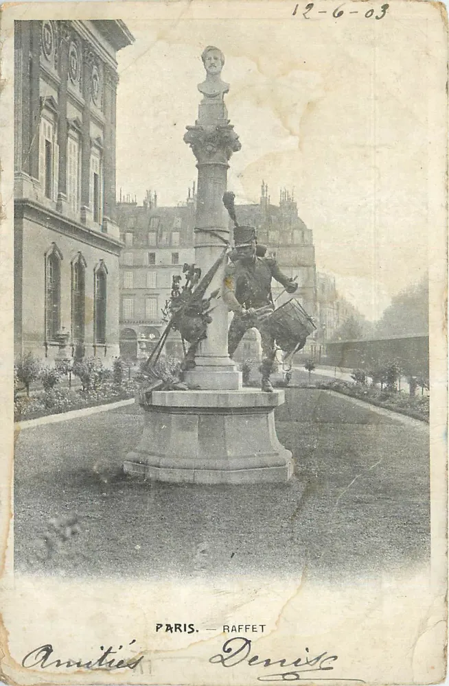 Paris — Monument à Denis — éditeur Raffet - Frente