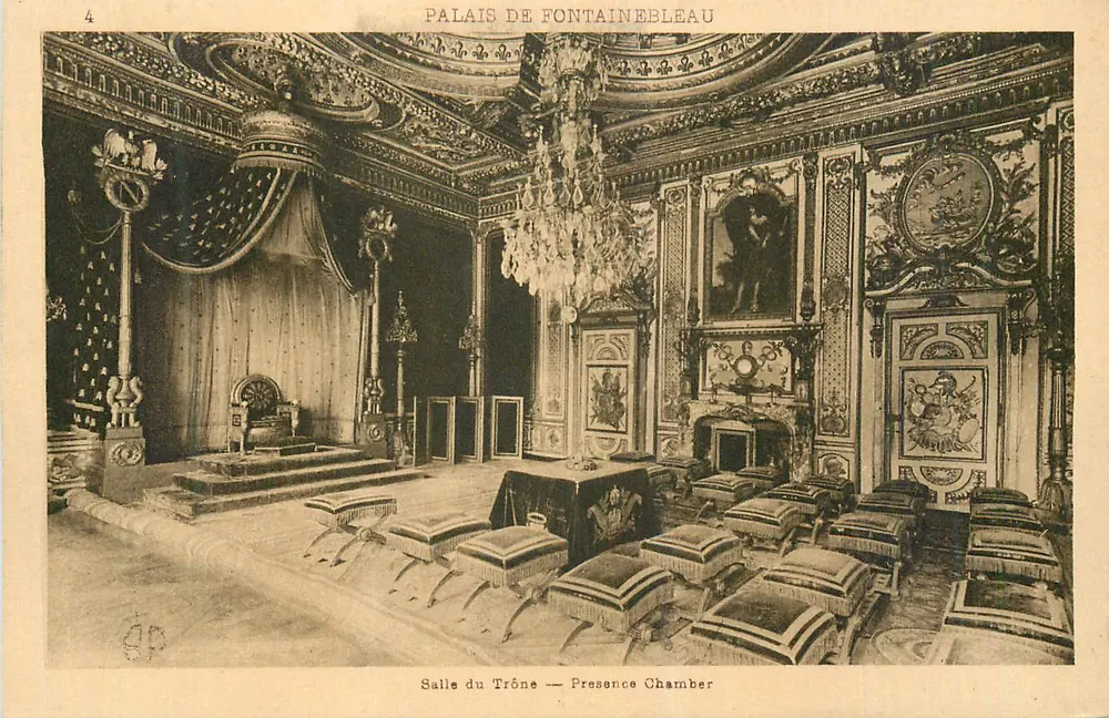Schloss Fontainebleau — Thronsaal — Presence Chamber - Vorderseite
