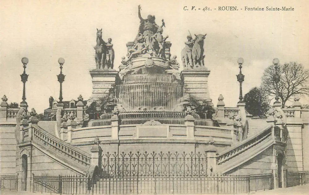 Rouen - Fontaine Santa Maria — C. V. - 48r - Frente
