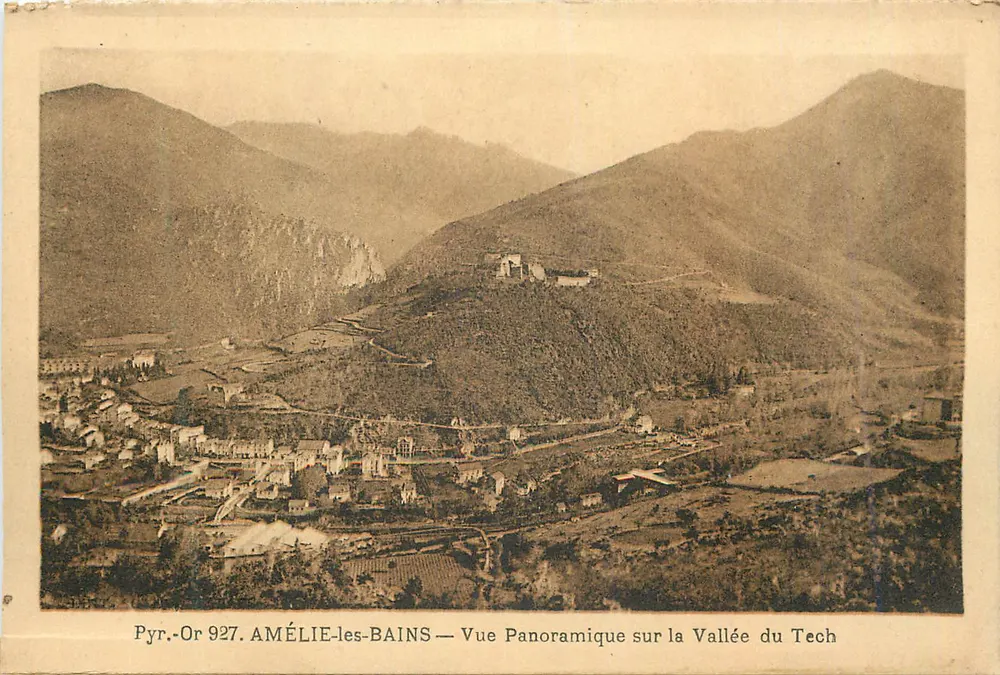 Amélie-les-Bains — Panoramablick auf das Tal des Tech — Pyr.-Or 927 - Vorderseite