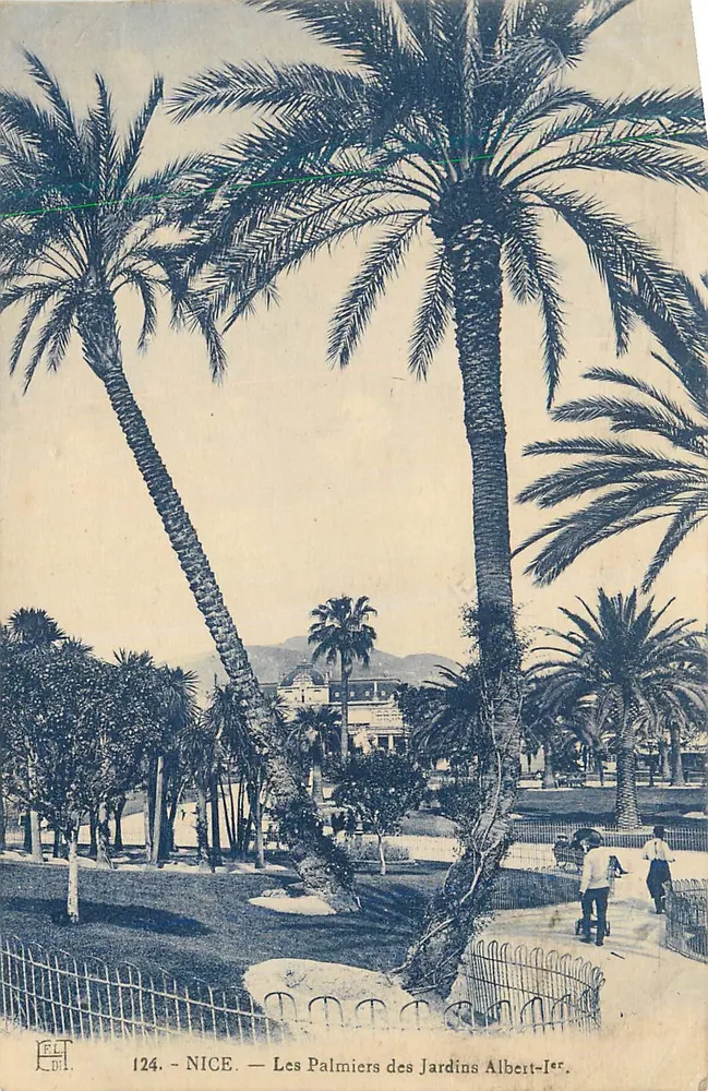 Nice — Os Palmieres dos Jardins Albert-Ier — n°124 - Frente