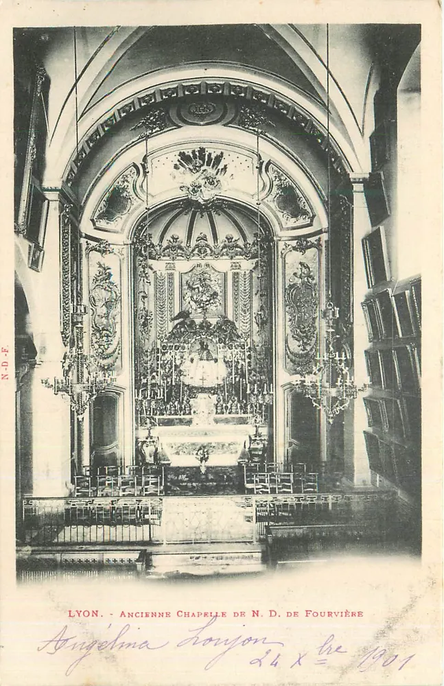 Lyon - Alte Kapelle der N.D. de Fourvière — N.D.F. n° 24 X - Vorderseite