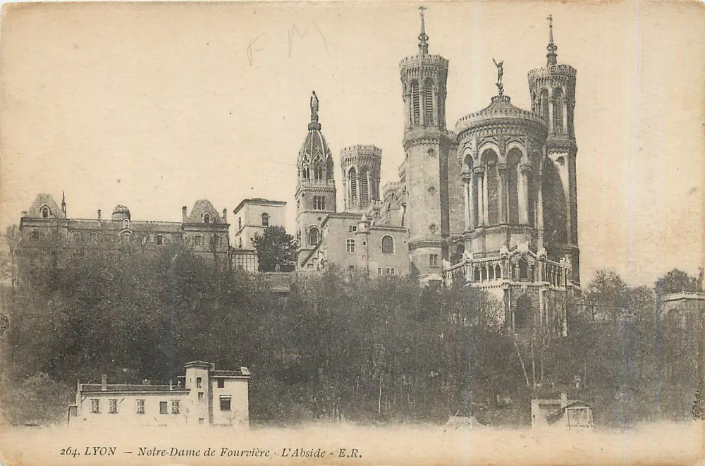LYON – Nossa Senhora de Fourvière – A Abside – E.R. - Frente